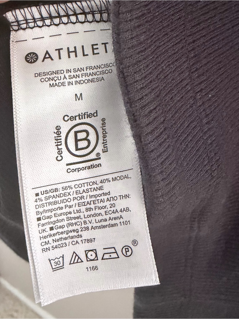 Athleta Presence V-Back Sweater Black Ribbed Knit Medium - Picture 4 of 6